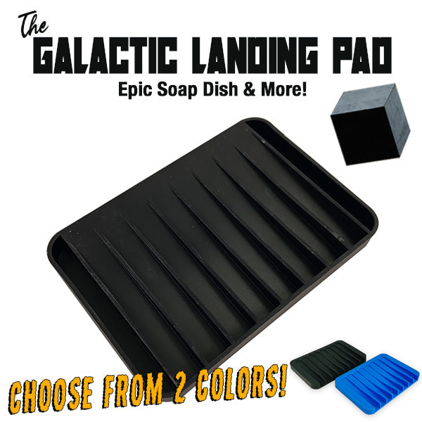 The Galactic Landing Pad Multi Use Soap Dish Plus! Salt, Water & UV Resistant & Washable! - Phoenix Artisan Accoutrements