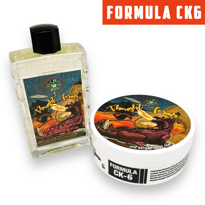 Thought Forms Artisan Shaving Soap & Aftershave Bundle | Ultra Premium CK-6 Formula - Phoenix Artisan Accoutrements