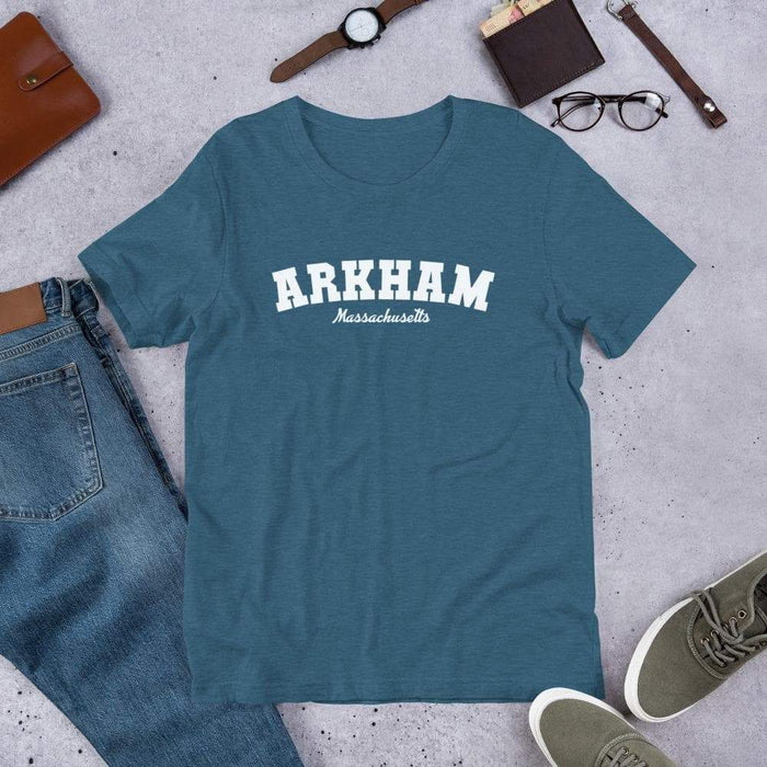 Arkham Massachusetts Short-Sleeve Unisex T-Shirt | HP Lovecraft - Phoenix Artisan Accoutrements