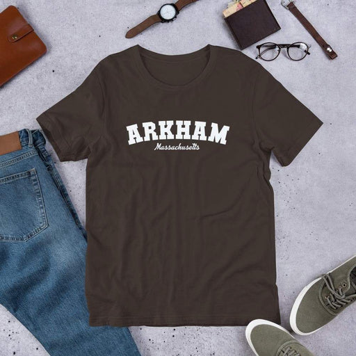 Arkham Massachusetts Short-Sleeve Unisex T-Shirt | HP Lovecraft - Phoenix Artisan Accoutrements