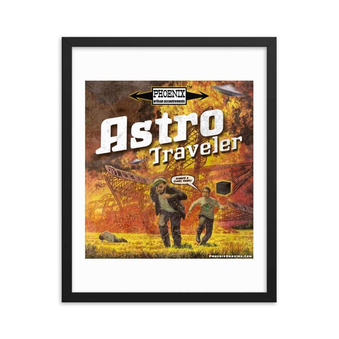Astro Traveler "Close Shave" Framed Print - Phoenix Artisan Accoutrements