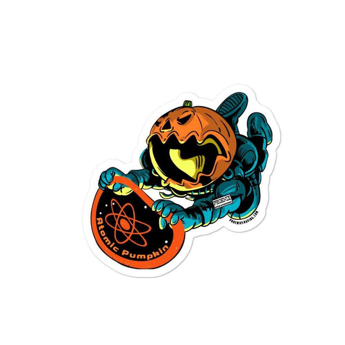 Atomic Pumpkin Vinyl Bubble-Free Stickers | Available in 3 Sizes - Phoenix Artisan Accoutrements