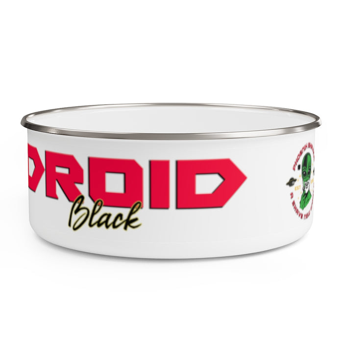 Droid Black Enamel Lather Shave Bowl Bowl w/ Lid! | Stainless Steel | 2 Sizes! - Phoenix Artisan Accoutrements