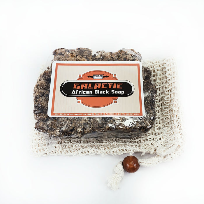 Galactic African Black Soap | Raw Unrefined & Pure | 5 Oz - Phoenix Artisan Accoutrements