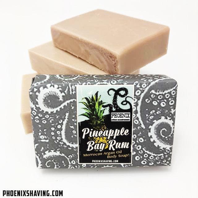 Pineapple Bay Rum Moroccan Argan Oil Body Soap | Zero Clove & Pineapple Zing! - Phoenix Artisan Accoutrements