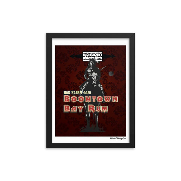 Boomtown Bay Rum "The Brave" Framed Print - Phoenix Artisan Accoutrements