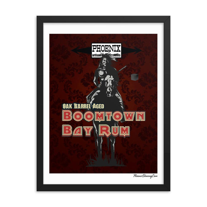 Boomtown Bay Rum "The Brave" Framed Print - Phoenix Artisan Accoutrements