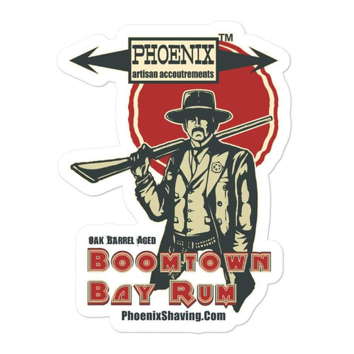 Boomtown Bay Rum Vinyl Sticker 2 | Available in 3 sizes! - Phoenix Artisan Accoutrements
