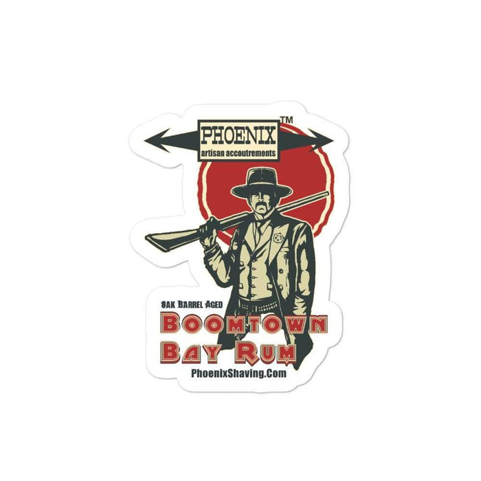 Boomtown Bay Rum Vinyl Sticker 2 | Available in 3 sizes! - Phoenix Artisan Accoutrements