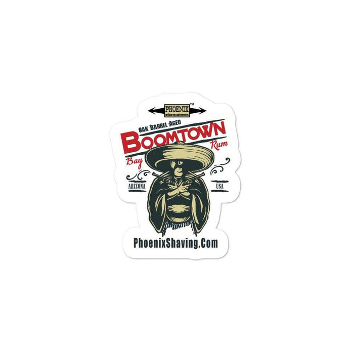 Boomtown Bay Rum Vinyl Sticker 4 | 3 Sizes! - Phoenix Artisan Accoutrements