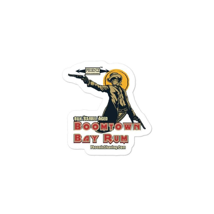Boomtown Bay Rum Vinyl Stickers 3 | Available in 3 sizes! - Phoenix Artisan Accoutrements
