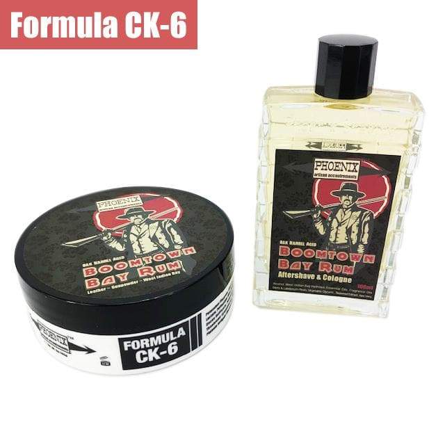 Boomtown Bay Rum Artisan Shave Soap & Aftershave Bundle Deal | Ultra Premium Formula CK-6 - Phoenix Artisan Accoutrements