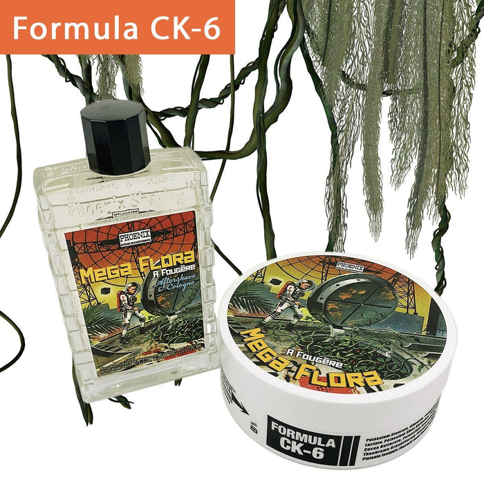 Mega Flora Artisan Shaving Soap & Aftershave Cologne Bundle | Ultra Premium CK-6 Formula - Phoenix Artisan Accoutrements