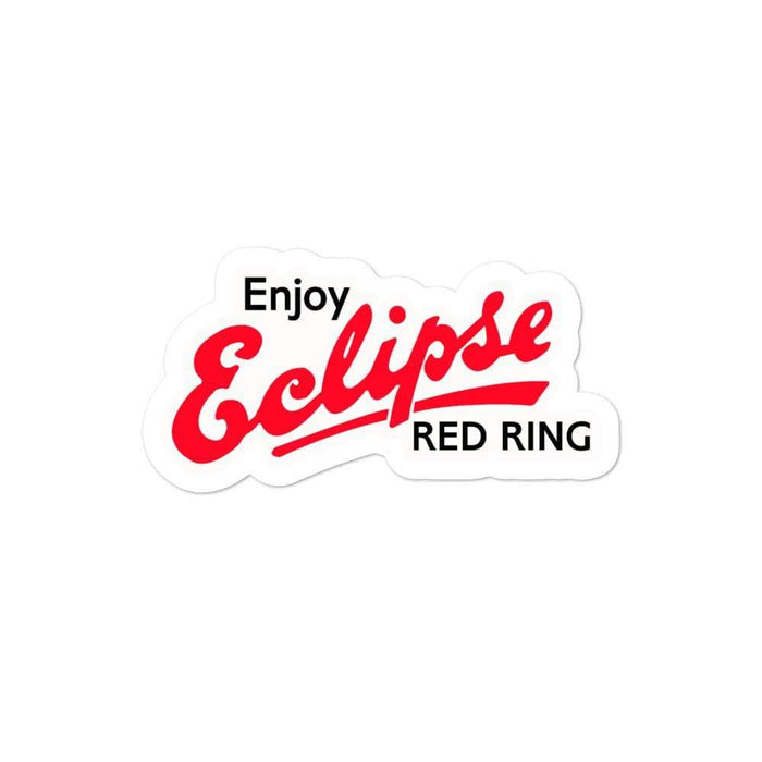 Classic Eclipse Red Ring Vinyl Sticker | 3 Sizes - Phoenix Artisan Accoutrements