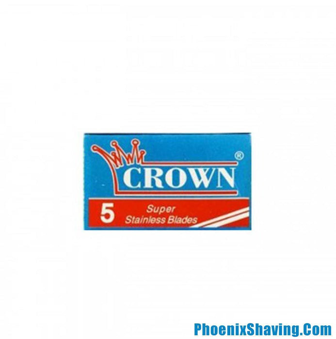 CROWN Super Stainless Double Edge Safety Razor Blades - 5 Pack - Phoenix Artisan Accoutrements