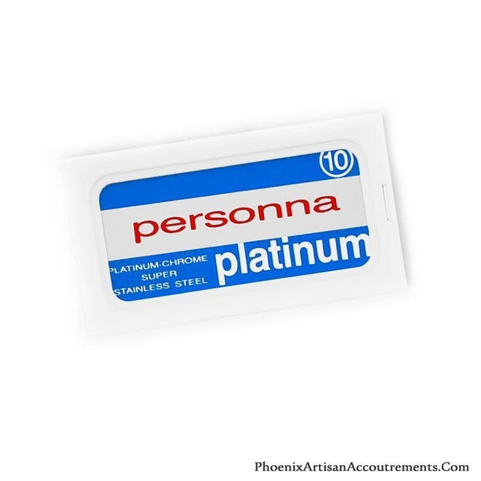Personna Platinum Chrome Double Edge Safety Razor Blades - 10 Pack - Phoenix Artisan Accoutrements