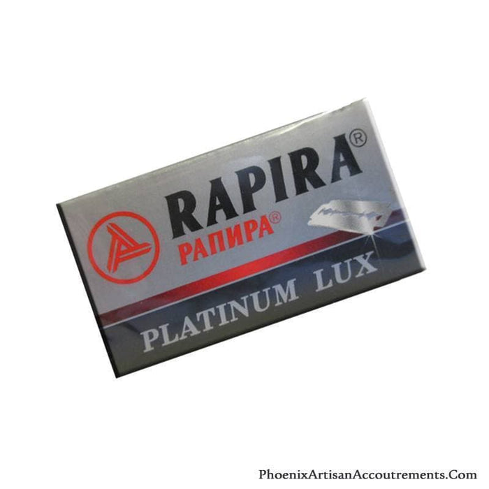 Rapira Platinum Lux Double Edge Razor Blades - 5 Blades - Phoenix Artisan Accoutrements