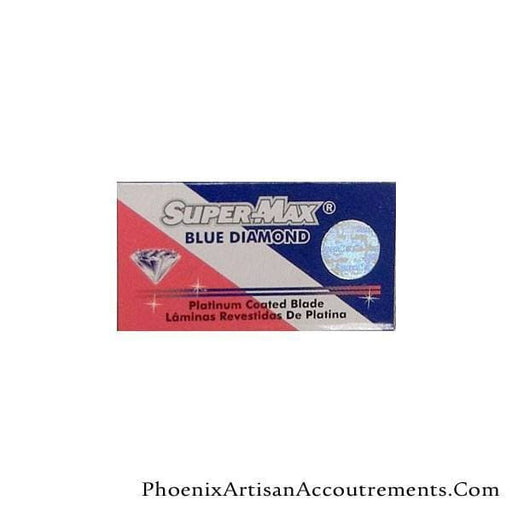 Super Max Blue Diamond -  5 Platinum Coated Blades - Phoenix Artisan Accoutrements