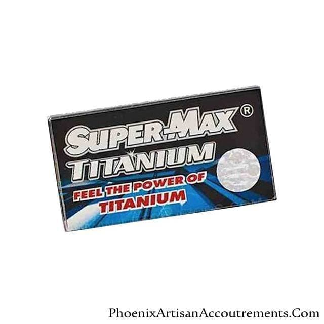 Super-Max Titanium Double Edge Razor Blades - 5 Pack - Phoenix Artisan Accoutrements