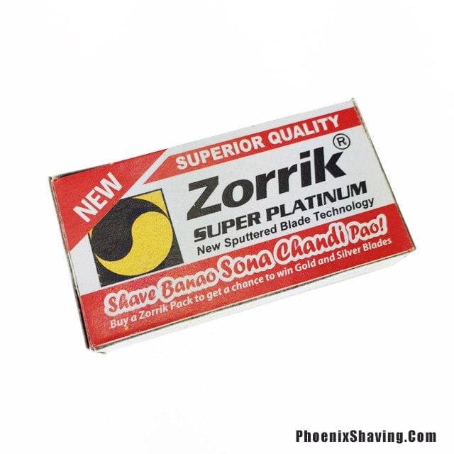 Zorrik Super Platinum DE Blades - 10 Pack - Phoenix Artisan Accoutrements
