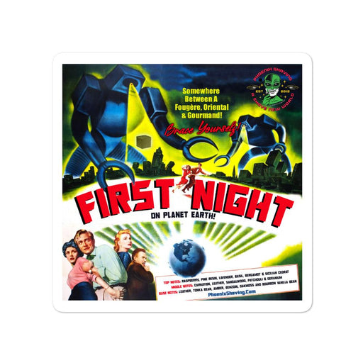 First Night On Planet Earth Vinyl Bubble-Free Stickers - Phoenix Artisan Accoutrements