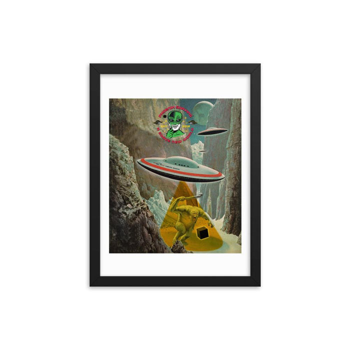 Frost Byte Framed Print - Phoenix Artisan Accoutrements