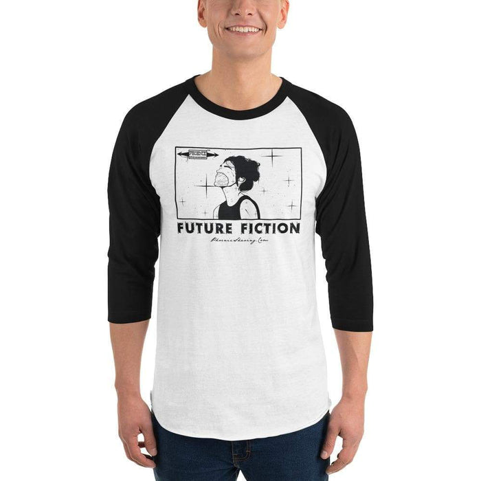 Future Fiction 3/4 sleeve raglan shirt - Phoenix Artisan Accoutrements