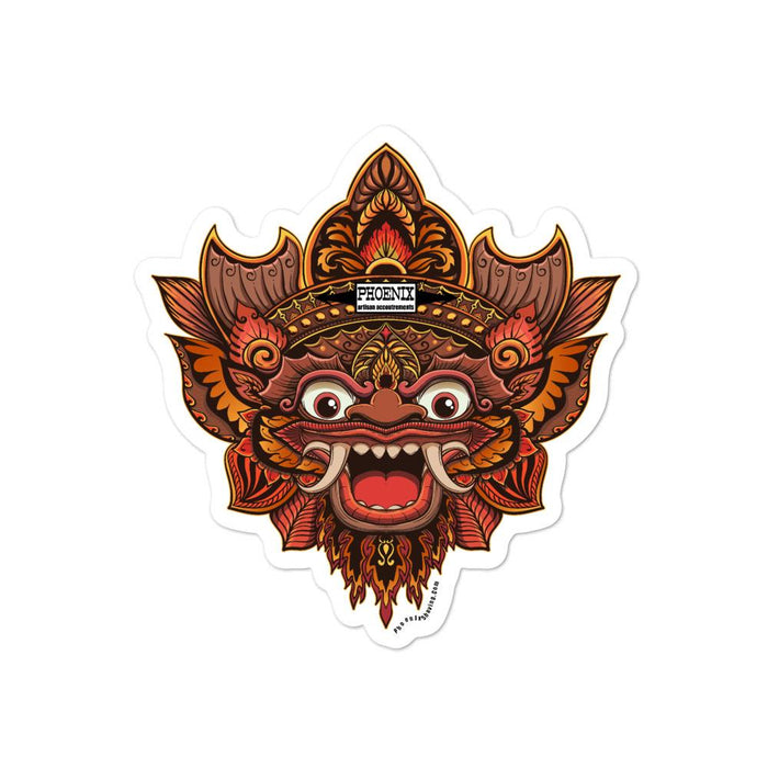 Garden of Bali Vinyl Bubble-Free Stickers | Available in 3 Sizes - Phoenix Artisan Accoutrements