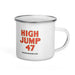 High Jump 47 Classic Camper's Enamel Coffee Mug - Phoenix Artisan Accoutrements