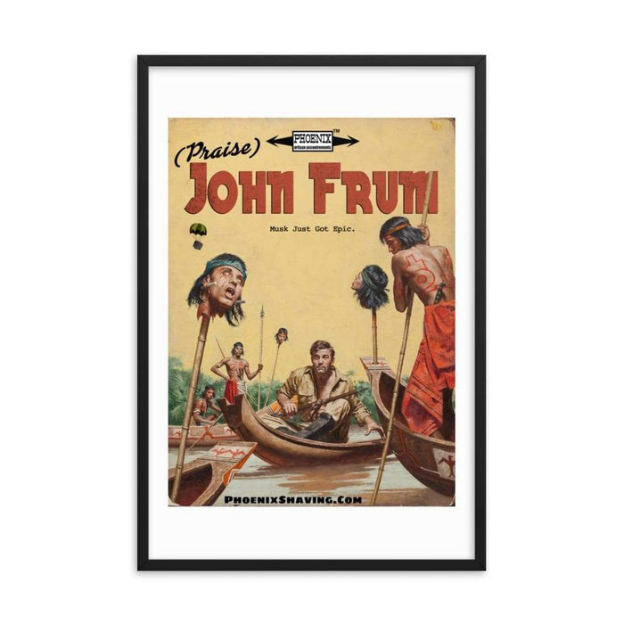 John Frum Shave Den Framed Print - Phoenix Artisan Accoutrements
