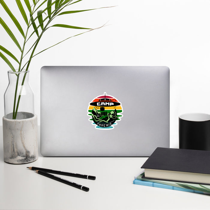 Camp Phoenix Design 2 Vinyl Bubble-Free Stickers | Available in 3 Sizes! - Phoenix Artisan Accoutrements