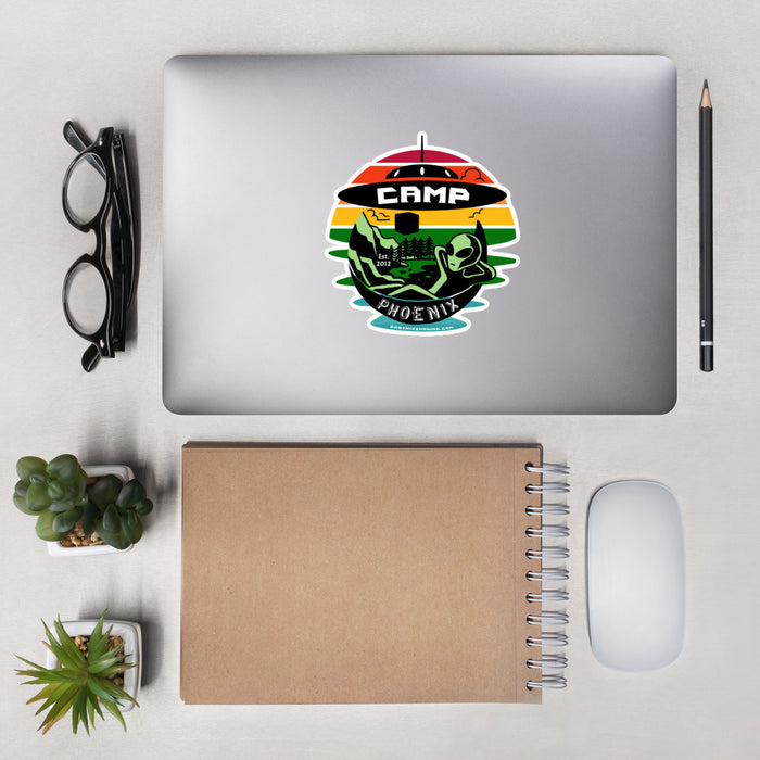 Camp Phoenix Design 2 Vinyl Bubble-Free Stickers | Available in 3 Sizes! - Phoenix Artisan Accoutrements