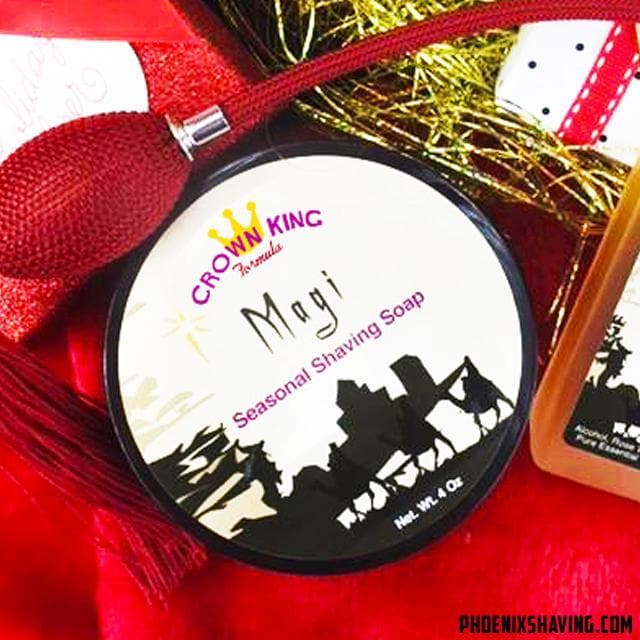 MAGI Artisan Shave Soap | Frankincense, Myrrh, & More! | Ultra Premium CK-6 Formula | 4 oz Seasonal Release! - Phoenix Artisan Accoutrements