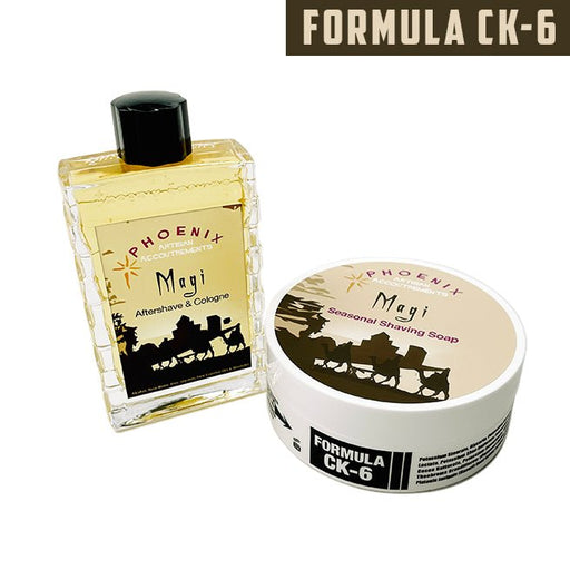 MAGI Shave Soap & Splash Bundle | Frankincense, Myrrh & More | Seasonal Edition | 4 oz Ultra Premium CK-6 Formula - Phoenix Artisan Accoutrements