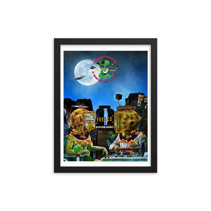 Fresco "High Strangeness" Framed Print | Available in Multiple Sizes! - Phoenix Artisan Accoutrements