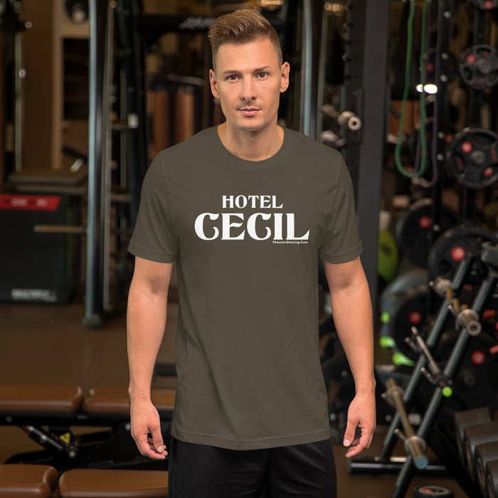 Hotel Cecil Short-Sleeve Unisex T-Shirt - Phoenix Artisan Accoutrements