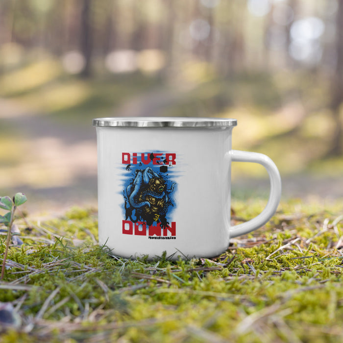 Diver Down Homage to the Original Seaforth Spiced! Classic Enamel Camper's Coffee Mug - Phoenix Artisan Accoutrements