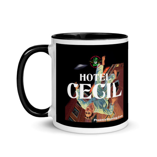 Hotel Cecil Coffee Mug with Color Inside | 2 Colors Avaialble! - Phoenix Artisan Accoutrements