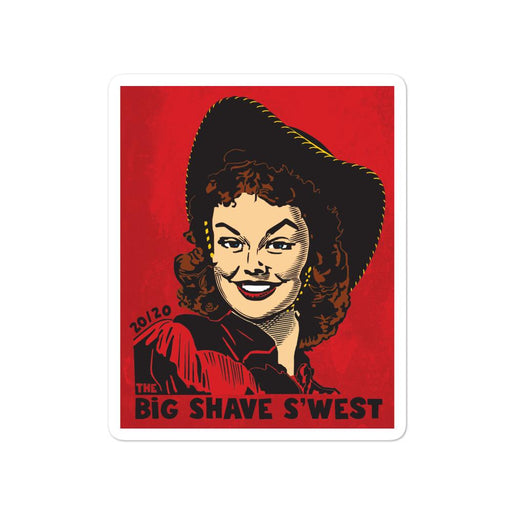 Official Big Shave S'west 20/20 Bubble-Free Vinyl Stickers | Available in 3 Sizes - Phoenix Artisan Accoutrements