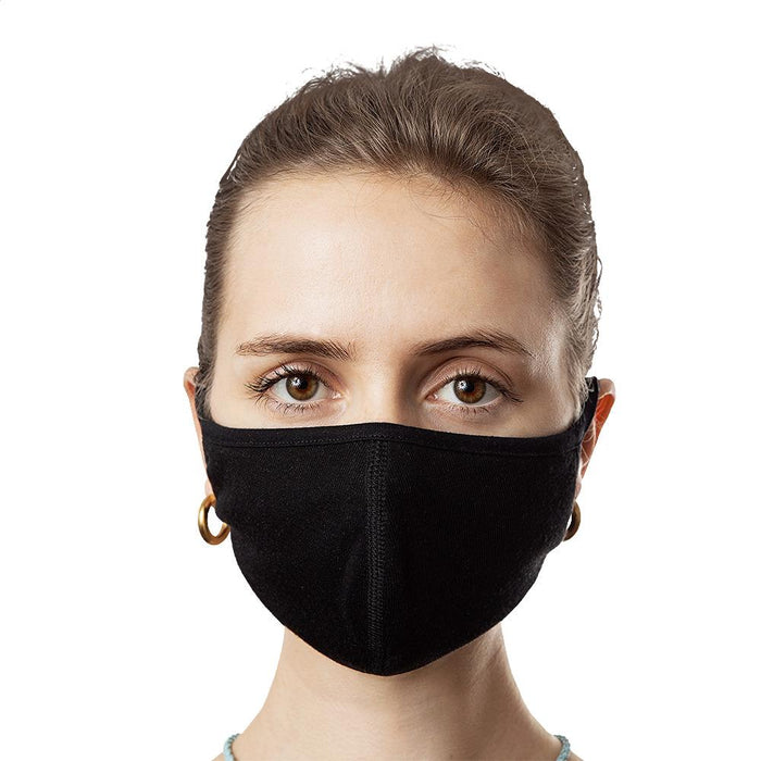 PAA Solid Black Face Mask (3-Pack) | Washable & Reusable! | Anti bacteria Tech - Phoenix Artisan Accoutrements