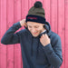 Droid Black Pom-Pom Beanie | Available In Multiple Colors! - Phoenix Artisan Accoutrements