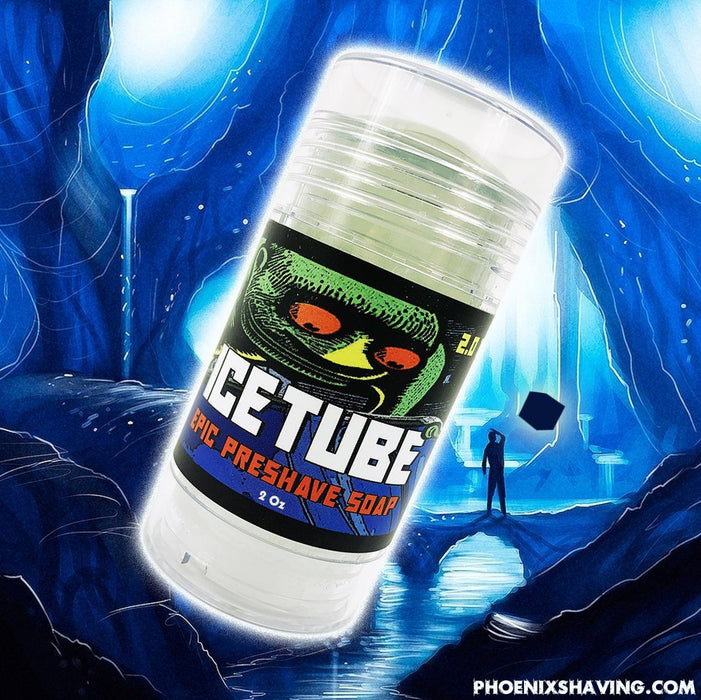 ICE TUBE 2.0 Travel Preshave Soap| Contains CK-6 DNA! | Super Slick & Mentholated - Phoenix Artisan Accoutrements