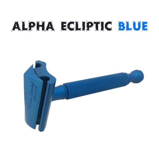 The Alpha Ecliptic Blue Slant Razor | Aluminum 7075 | Anodized Blue - Phoenix Artisan Accoutrements
