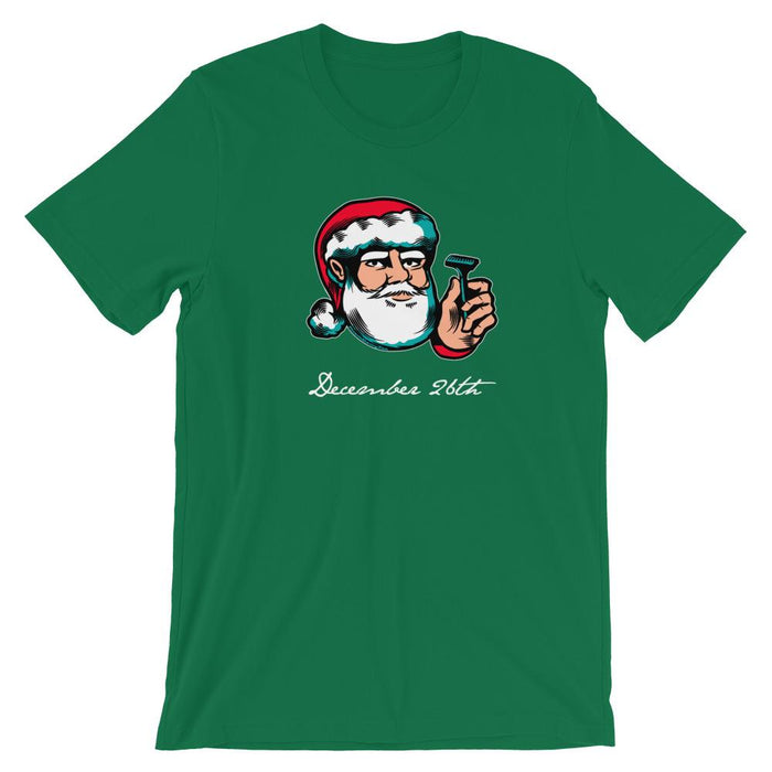 Santa Shaves Short-Sleeve Unisex T-Shirt - Phoenix Artisan Accoutrements