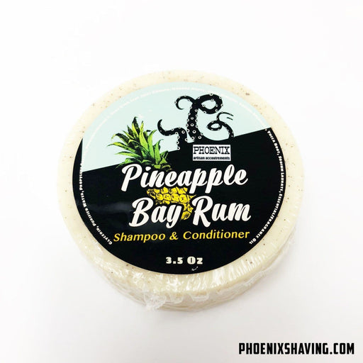 Pineapple Bay Rum Shampoo & Conditioner Puck- Perfect for travel & the gym! - Phoenix Artisan Accoutrements