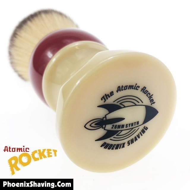 Atomic Rocket 26mm Synthetic Shaving Brush | Suave Knot - Phoenix Artisan Accoutrements
