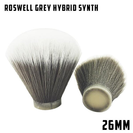 Roswell Grey Hybrid Synthetic 26mm knot | Bulb/Fan - Phoenix Artisan Accoutrements