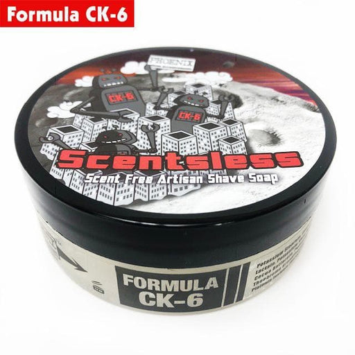 Scentsless Scent Free Artisan Shave Soap | Ultra Premium CK-6 Formula - Phoenix Artisan Accoutrements