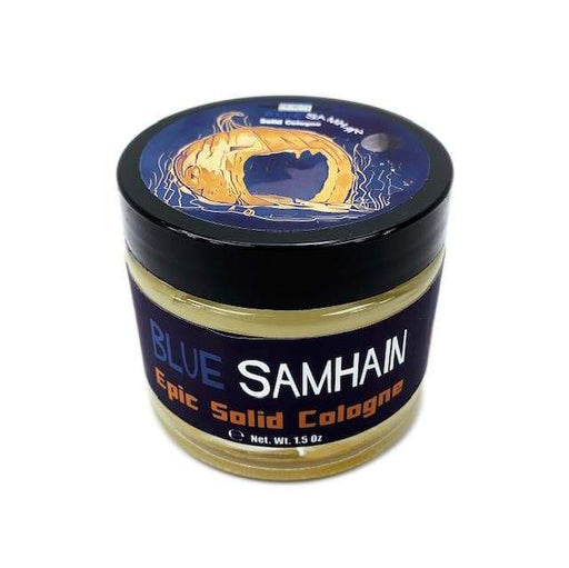 Blue Samhain Solid Cologne | Contains Prickly Pear Oil | Seasonal Autumn Gourmand - Phoenix Artisan Accoutrements
