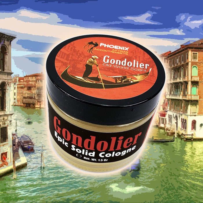 Gondolier Solid Cologne | Contains Prickly Pear Oil | Classic Old World Masculine - Phoenix Artisan Accoutrements